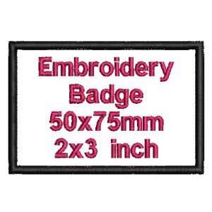 Embroidery Badge 50x75mm